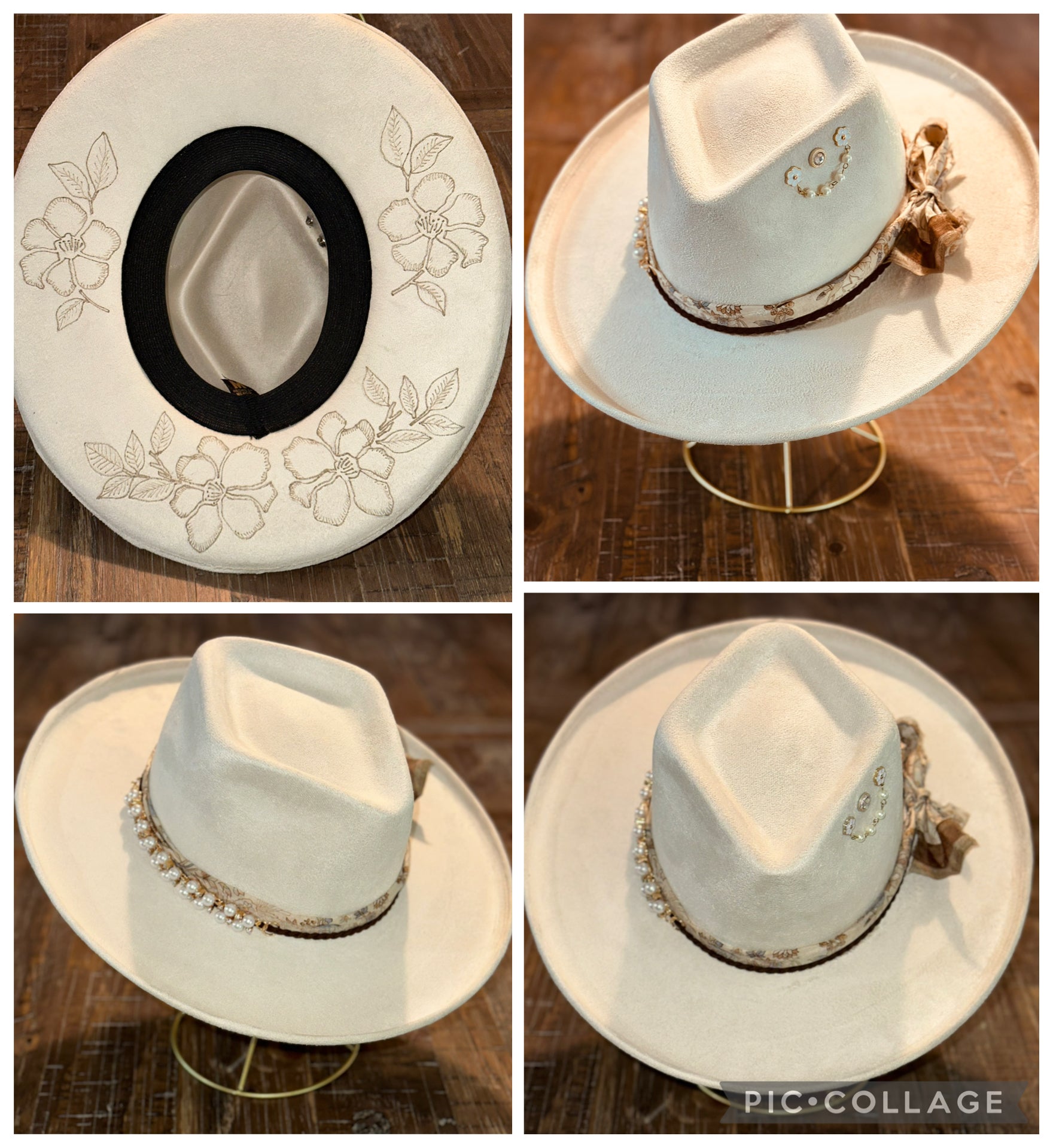 One of a kind custom designed hat