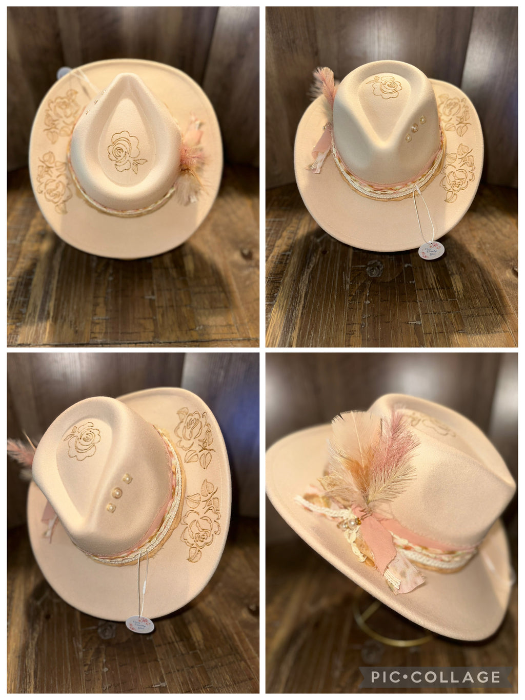 One of a kind custom designed hat
