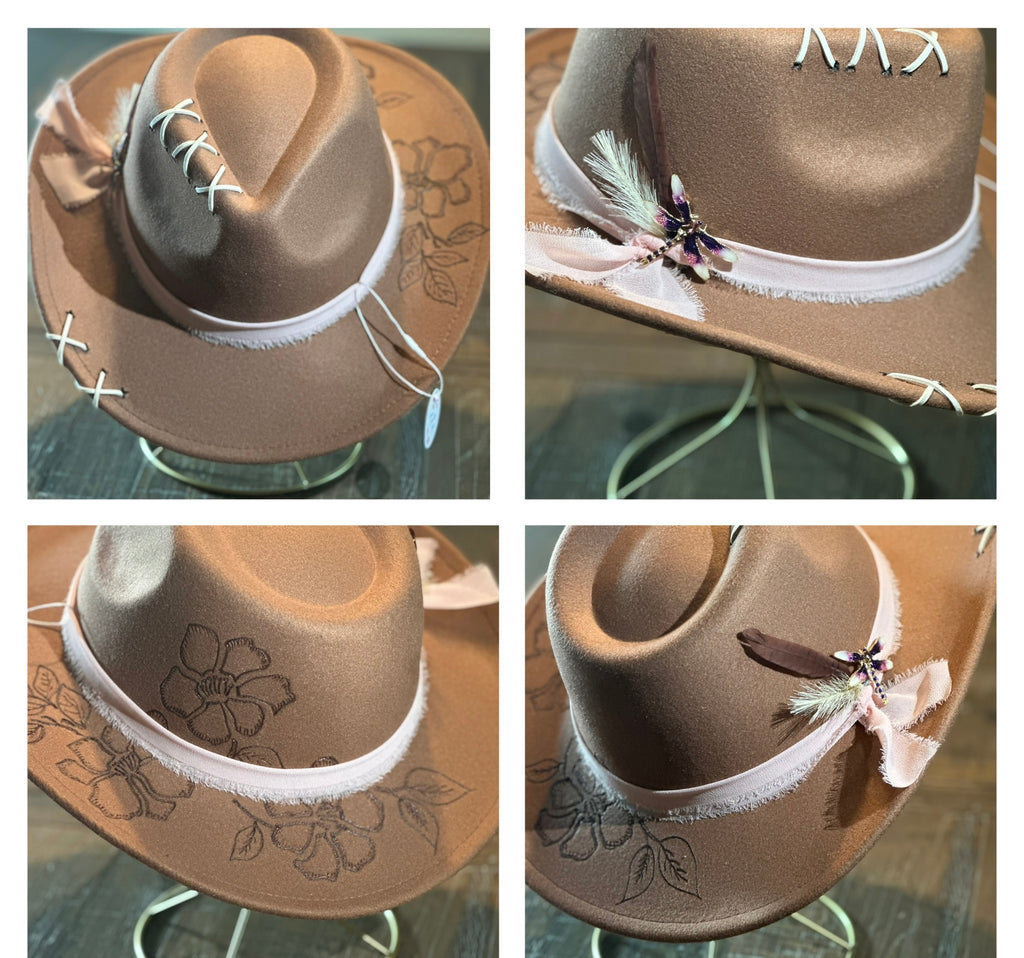 One of a kind custom designed hat