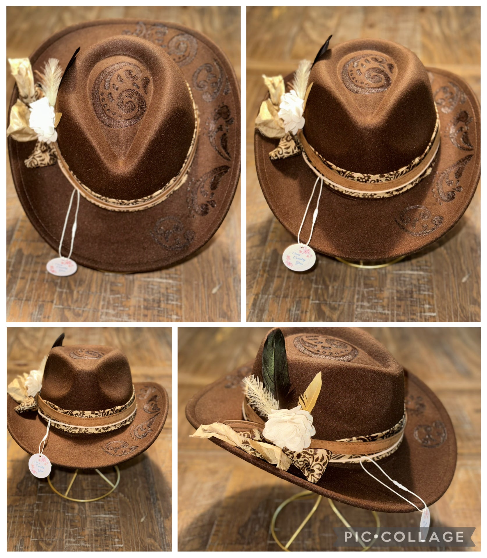 One of a kind custom designed hat